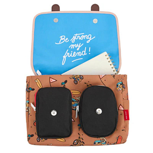 Рюкзак школьный Hello Hossy "School Mascots Ride", шоколадный микс